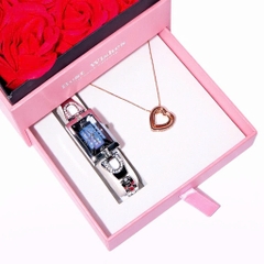 Combo  Đồng Hồ Nữ JA-443C + Nữ Trang ESME ES482