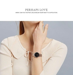 Combo Phụ Kiện  Đồng Hồ Nữ JA-1164L Julius Hàn Quốc Dây Thép (Nhiều Màu)