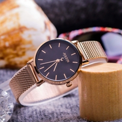 Combo Phụ Kiện  Đồng Hồ Nữ JA-1164L Julius Hàn Quốc Dây Thép (Nhiều Màu)