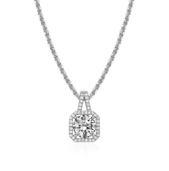 Dây chuyền Moissanite Bạc JSP-0020A