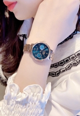 Đồng Hồ Nữ JS-047B Julius Star Kính Saphire Hàn Quốc ( Đồng Xanh)