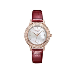 Đồng Hồ Nữ JS-044 Kính Sapphire Julius Hàn Quốc Dây Da (3 Màu)