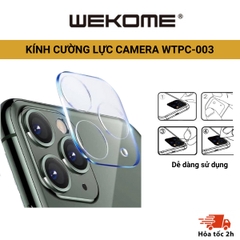 [CHÍNH HÃNG] Kính cường lực Camera WK cho 12Mini/12/12 Pro/12ProMax/11/11ProMax kim loại/trong suốt Wekome WTPC-003