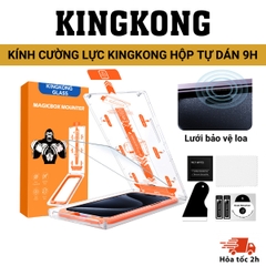 Kính Cường Lực tự dán MAGICBOX lưới bảo vệ loa KINGKONG cao cấp iphone x xs xsm 11 12 13 14 15 pro promax