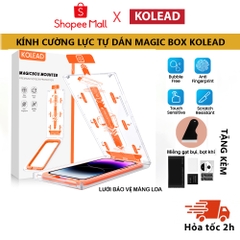 Kính Cường Lực tự dán MAGICBOX có lưới bảo vệ loa KOLEAD cao cấp cho Iphone x xs xsm 11 12 13 14 15 Pro Promax