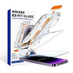 Kính cường lực tự dán Easy install kit TZ KOLEAD dành cho iph x xs xsm 11 12 13 14 15 pro promax