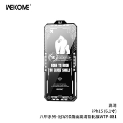 Kính cường lực KingKong WEKOME 081 loại mới nhất 9H full màn - trong suốt/chống nhìn trộm - cho iph 15 15Pro 15Promax