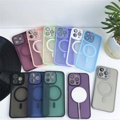 Ốp điện thoại từ tính nhám KOLEAD 008 chống bám bẩn, hạn chế bám vân tay cho các dòng lphone 12 13 14 15 Promax