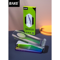 [TỰ DÁN 2IN1] Kính cường lực iphone Kingkong BAIKO trong suốt Cao cấp siêu mượt, siêu dẻo tích hợp giá đỡ điện thoại cho Iphone 11 12 13 14 15 plus pro promax