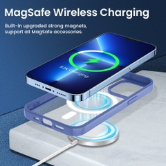 Ốp Điện Thoại Từ Tính viền màu P46 KOLEAD đạt chuẩn Chống Va Đập Cho iPhone 14 Pro Max plus 13 12 11 Pro Max