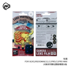 [CHÍNH HÃNG] Kính cường lực Camera WK cho 12Mini/12/12 Pro/12ProMax/11/11ProMax kim loại/trong suốt Wekome WTPC-003