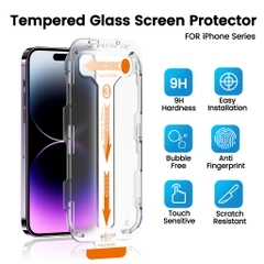 Kính cường lực tự dán Easy install kit TZ KOLEAD dành cho iph x xs xsm 11 12 13 14 15 pro promax