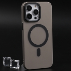 ỐP CASE điện thoại nhám chống bám bẩn hỗ trợ sạc không dây viền camera và nút bấm kim loại sang trọng KOLEAD IP009