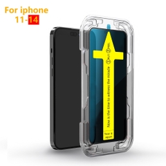 Kính cường lực TC khung tự dán, độ cứng 9H dán full màn hình KOLEAD chống xước không cấn, chống bụi cho Iphone x xr xsmax 11 12 13 14 15 pro plus promax