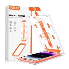 Kính Cường Lực tự dán MAGICBOX có lưới bảo vệ loa KOLEAD cao cấp cho Iphone x xs xsm 11 12 13 14 15 Pro Promax