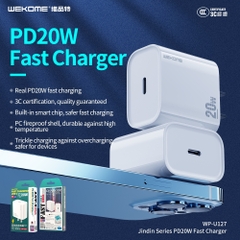 Bộ sạc nhanh PD20W U127 U126 Cổng Type C 20W, sạc cho điện thoại dòng iph XS Max 11 12 13 14 Promax Samsung Oppo LG