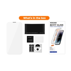 Kính cường lực tự dán Easy install kit TZ KOLEAD dành cho iph x xs xsm 11 12 13 14 15 pro promax
