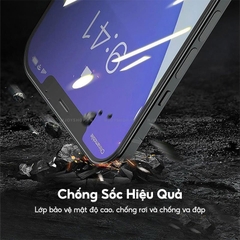 Kính cường lực tự dán KINGKONG TC siêu bền - Có màng bảo vệ loa iphone 11 12 13 14 15 Promax