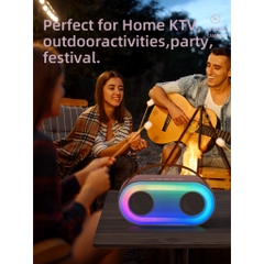 Loa Karaoke Bluetooth P6 KOLEAD Kèm 1 2 Micro Không Dây, Âm Thanh Siêu Hay,Sang Trọng Nhỏ Gọn Tiện Lợi,dễ dàng mang theo