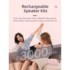 Loa Karaoke Bluetooth P6 KOLEAD Kèm 1 2 Micro Không Dây, Âm Thanh Siêu Hay,Sang Trọng Nhỏ Gọn Tiện Lợi,dễ dàng mang theo