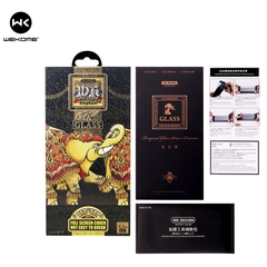 Kính cường lực voi Elephant 9D bảo vệ cạnh viền hộp sắt chính hãng WEKOME 018 019 cho Iphone x xr xs 11 12 13 14 pro plus promax