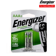 PIN SẠC ENERGIZER POWERPLUS AAA700MAHBP2 - Vỉ 2 Viên Chính Hãng