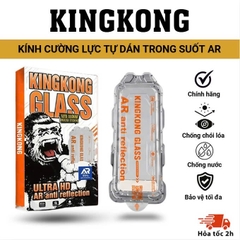 [TỰ DÁN] Kính cường lực KINGKONG AR cao cấp trong suốt, chống lóa xịn, độ hiển thị sắc nét, viền siêu mỏng 13 14 15 16 17 18 pro promax