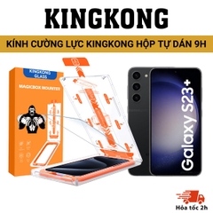 [SAMSUNG] Kính cường lực tự dán KINGKONG MAGICBOX phủ nano mượt mà, Có khung tự dán tiện lợi cho S22 S23 S24 ULTRA
