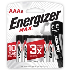 PIN ENERGIZER MAX AAA E92 BP6 Vỉ 6 Viên Chính Hãng, Chất Lượng Tốt