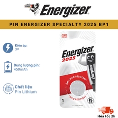 PIN ENERGIZER SPECIALTY 2025 BP1 - Pin Lithium Cúc Áo Chính Hãng, Vỉ 1 Viên