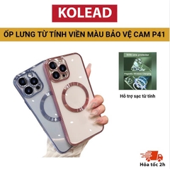 Ốp lưng chống sốc từ tính KOLEAD - Có sạc không dây từ tính cho IPHONE X/XS/11/12/13/14 - Ôp lưng có cụm kính Bảo vệ camera - Viền cứng chống sốc cho điện thoại
