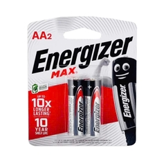 PIN ENERGIZER MAX AA E91 BP2 - Vỉ 2 Viên 1.5V Chính Hãng