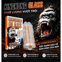 [TỰ DÁN] Kính cường lực KINGKONG AR cao cấp trong suốt, chống chói lóa, viền siêu mỏng iph 13 14 15 16 17 18 pro promax