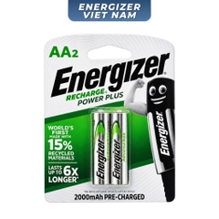 PIN SẠC ENERGIZER AA 2000MAH NH15 PP RP2 - Vỉ 2 Viên Pin AA Sạc Lại Chính Hãng