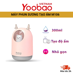 Máy phun sương tạo độ ẩm YOOBAO M106 giúp tạo độ ẩm bảo vệ chống khô da Dung tích 300ml - Hàng phân phối chính hãng - Bảo hành 12 tháng 1 đổi 1