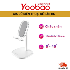 Giá đỡ điện thoại Yoobao B6 có thể thay đổi chiều cao - Hàng Chính Hãng Yoobao- Bảo hành 12 tháng- 1 đổi 1