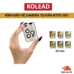[ TỰ DÁN ] Kính bảo vệ camera tự dán KOLEAD 001 màu viền tương thích các dòng máy 11 12 13 14 15 pro plus promax