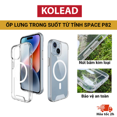 Ốp Lưng sạc không dây chống ố vàng KOLEAD IP82 trong suốt điện thoại iphone x xs xsmax 11 12 13 14 15 16 pro promax
