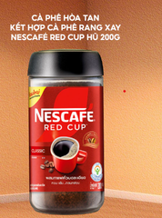Cà phê hòa tan kết hợp cà phê rang xay Nescafé Red Cup hũ 200g