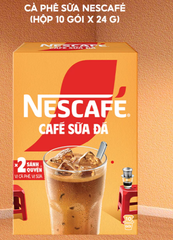 Cà phê sữa NESCAFÉ (Hộp 10 gói x 24 g)