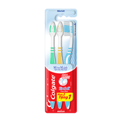 Bộ 3 bàn chải Colgate SlimSoft Deep Clean sạch sâu hiệu quả