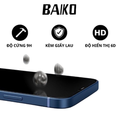 Kính cường lực KINGKONG BAIKO độ cứng 9H siêu mượt siêu bền iphone 17 16 15 14 13 12 11 7 8 Plus Xr X