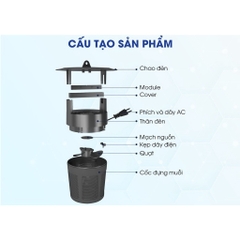 Đèn bắt muỗi thông minh Rạng Đông DBM01 thế hệ mới tiết kiệm điện, thu hút côn trùng, hiệu quả bắt muỗi rõ rệt sau 1 đêm