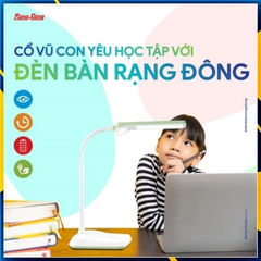 Đèn bàn chống cận Rạng Đông chính hãng RL-36 bảo vệ thị lực, công tắc cảm ứng, 3 chế độ sáng điều chỉnh linh hoạt