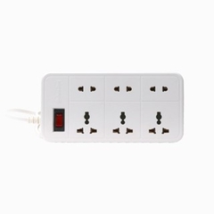 [CHỐNG GIẬT] Ổ nối OC06 Rạng Đông 6 cổng cắm 2m - Tích hợp rơ-le chống quá tải 15A - Lõi nhựa an toàn