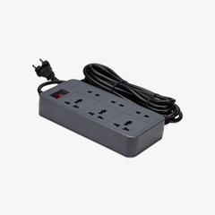 [CHỐNG GIẬT] Ổ nối OC06 Rạng Đông 6 cổng cắm 2m - Tích hợp rơ-le chống quá tải 15A - Lõi nhựa an toàn