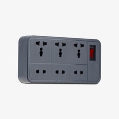 [CHỐNG GIẬT] Ổ nối OC06 Rạng Đông 6 cổng cắm 2m - Tích hợp rơ-le chống quá tải 15A - Lõi nhựa an toàn