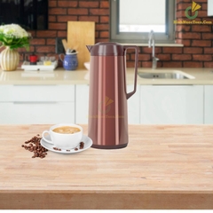 Phích Đựng Nước ,Cafe RẠNG ĐÔNG 1L RD-1040 ST3.E Nút Bấm , Giữ nóng 12h - Giữ lạnh 24h Ruột Thủy Tinh Cao Cấp