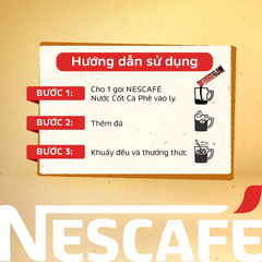 Nước cốt cà phê NESCAFÉ - CÀ PHÊ ĐEN ĐÁ (hộp 5 gói)