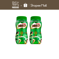 Combo 2 hũ thức uống lúa mạch Nestlé® Milo® nguyên chất 400g (hũ nhựa)